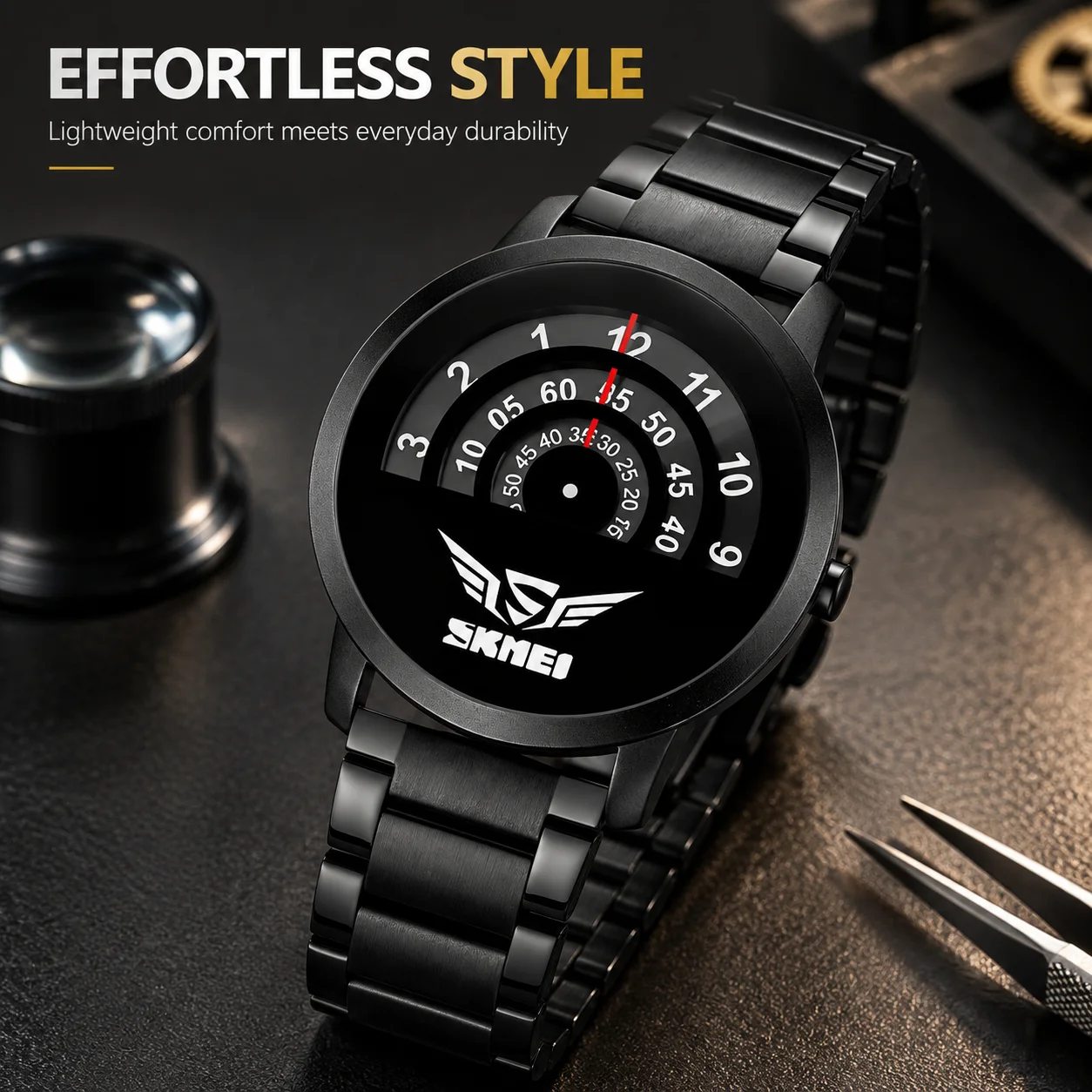 SKMEI 2677 メンズ ファッション クォーツ時計 3 - Smartwatch Watches Birthday Gift For Men のレビューと価格