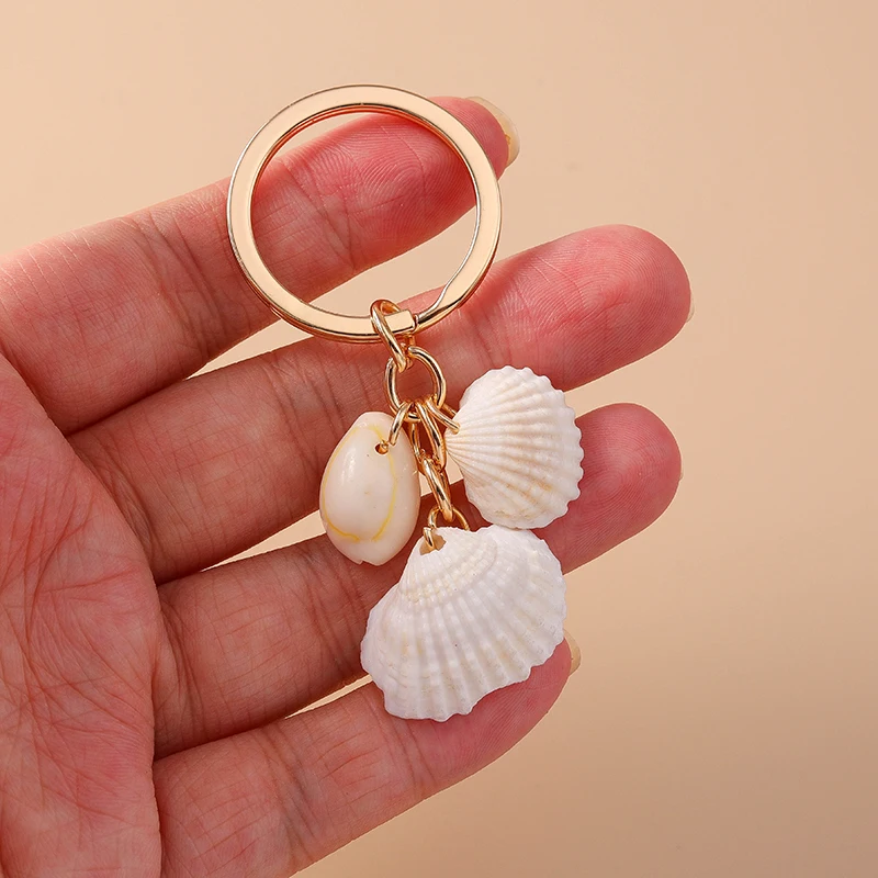 Aihua Bohemia Sommer Strand Niedlicher Seestern Muschel Schlüsselanhänger Schlüsselringe für Männer Frauen Handtaschenanhänger DIY Y2K Schmuck Geschenke – Detail 16