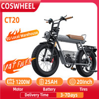 COSWHEEL CT20 Adult Electric Bicycle 1500W Men's Electric Mountain Bike 48V25AH Battery 20X5.0 Inch Fat Tire Men's Electric Bicy