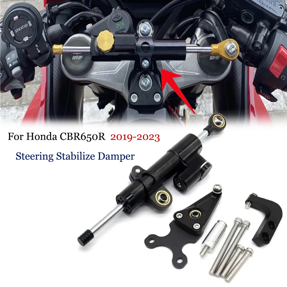 

For Honda CBR650R 2019-2023 Motorcycle Steering Stabilize Damper Bracket Fit Accessories CBR 650R 2019 2020 2021 2022 2023