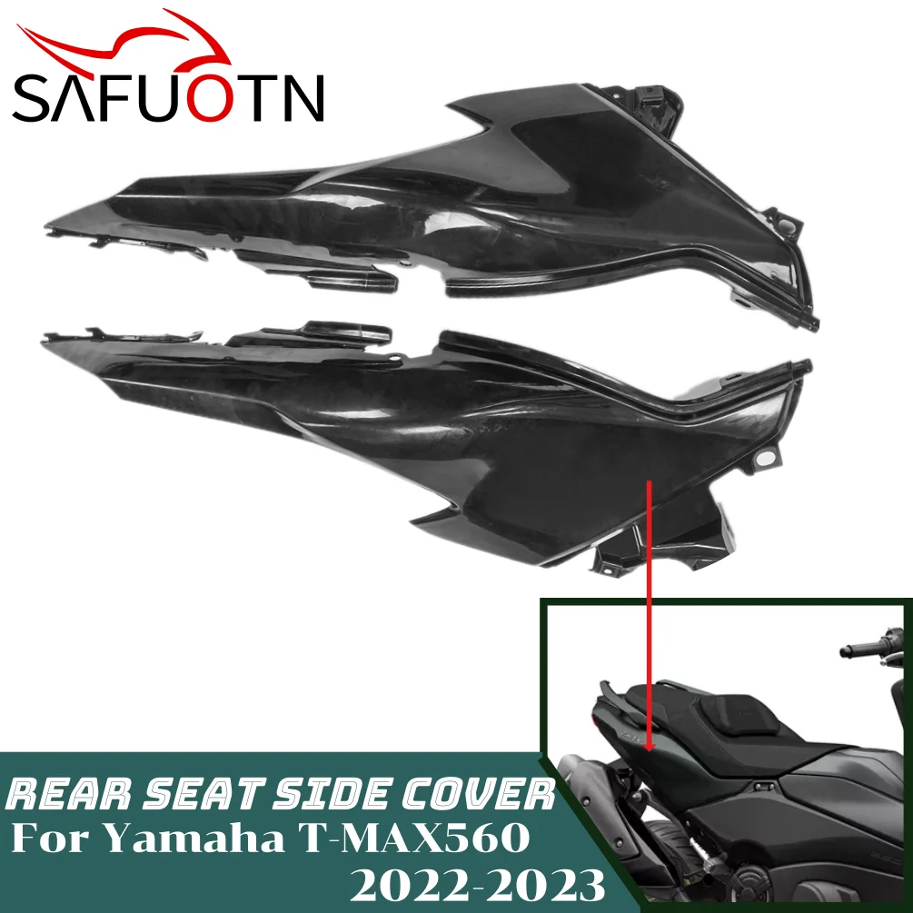 

TMAX560 Rear Passenger Seat Cover Side Panel for Yamaha TMAX T-MAX 560 2022 2023 Motorcycle ABS Injection Fairings Accessories