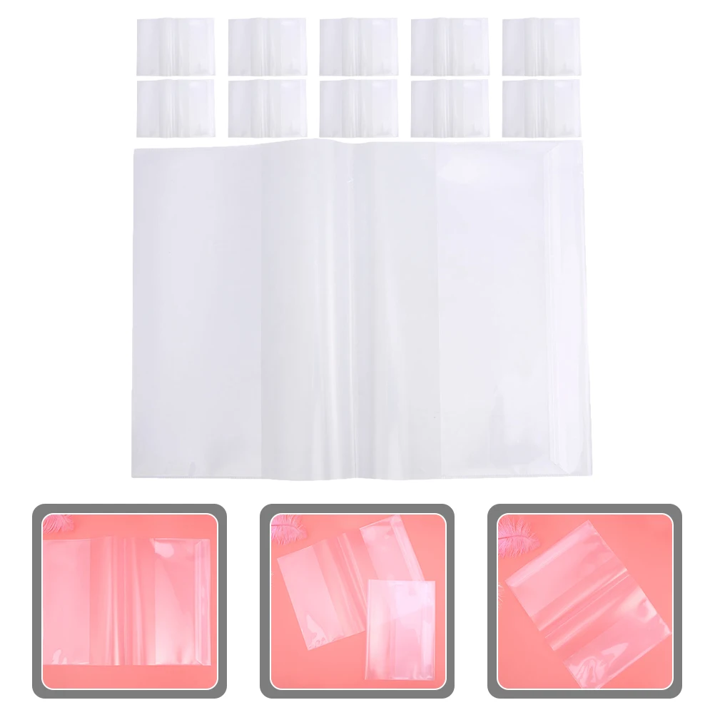 

20Pcs Waterproof Transparent Book Cover High Grade Pp Protective Film Scratch Resistant Clear Textbook Protector