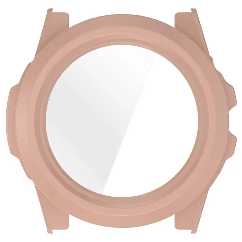 حافظة 2 في 1 لهاتف Ticwatch Atlas بتغطية كاملة للشاشة من البولي كربونات مع زجاج مقسى عالي الجودة