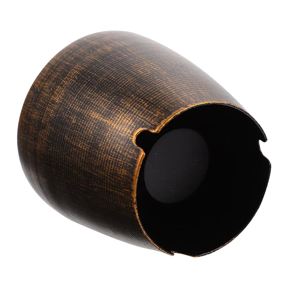 

Ash Tray Windproof Ashtray Retro Style Cigarette Butt Holder Iron Indoor Simple Lidded Container