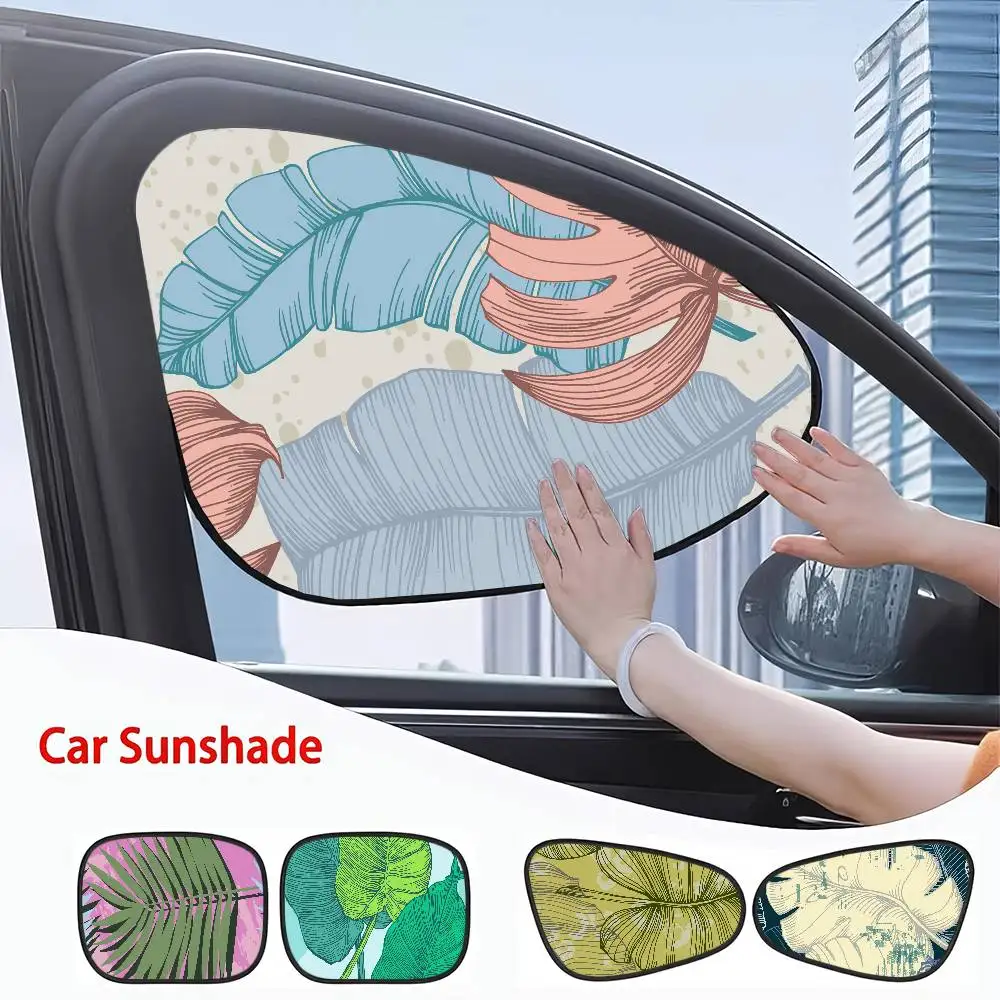 

Винтажный тропический ботанический художественный солнцезащитный козырек на боковое окно автомобиля — теплоизоляция, защита от ультрафиолета, адсорбционный щит