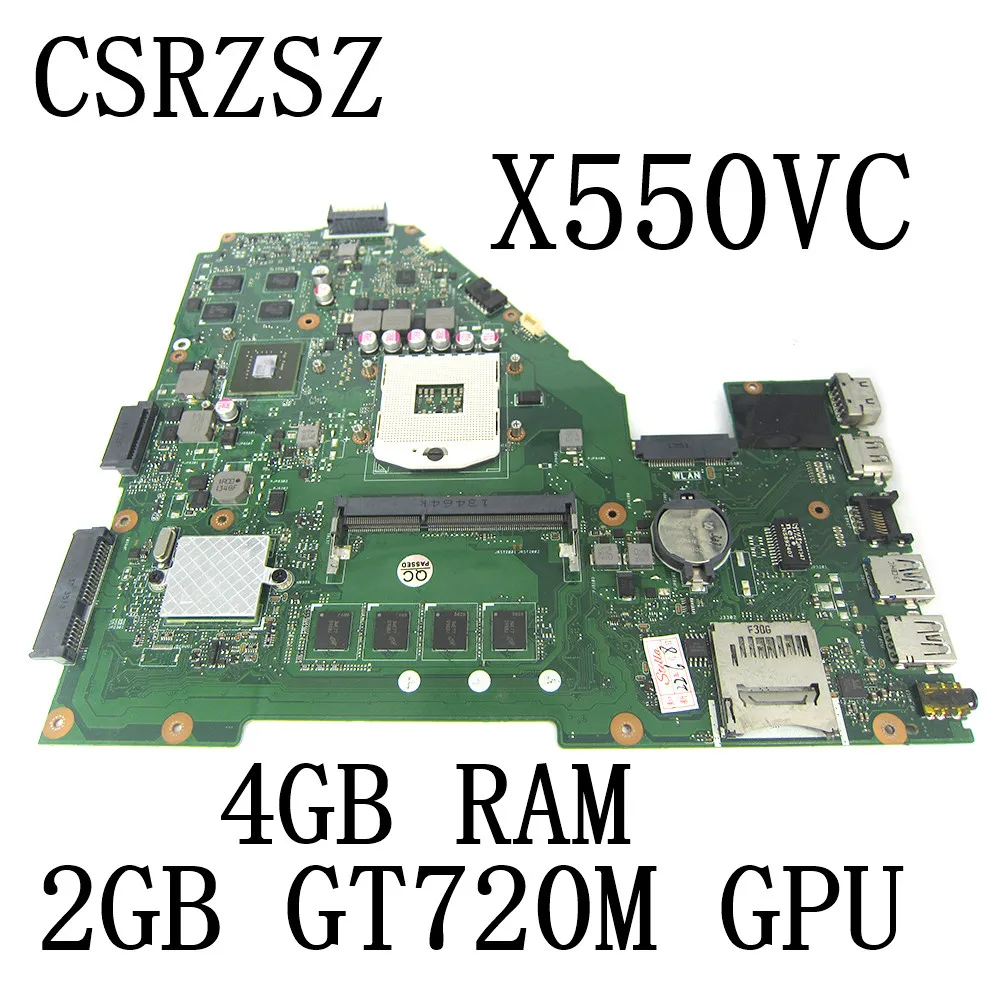 

For ASUS X550VC R510V X550V X550 Laptop Motherboard X550VC 4GB RAM 2GB GT720M GPU Mainboard
