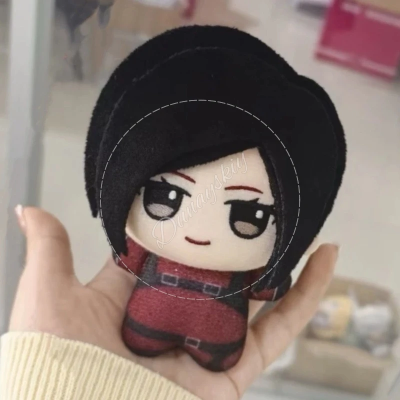 10cm Game RE Ada Wong 10cm Chibi Cotton Plush Figure Red Outfit Printed Body Keychain Backpack Pendants Halloween Birthday Gifts - view 3