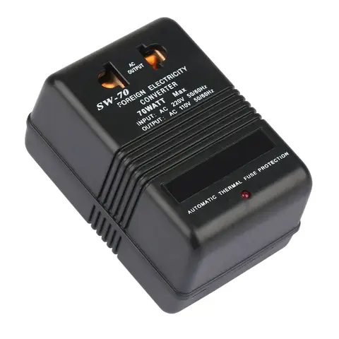 SW-70 220V ~ 110V 스텝다운 전압 변환기 전력 변압기 70W