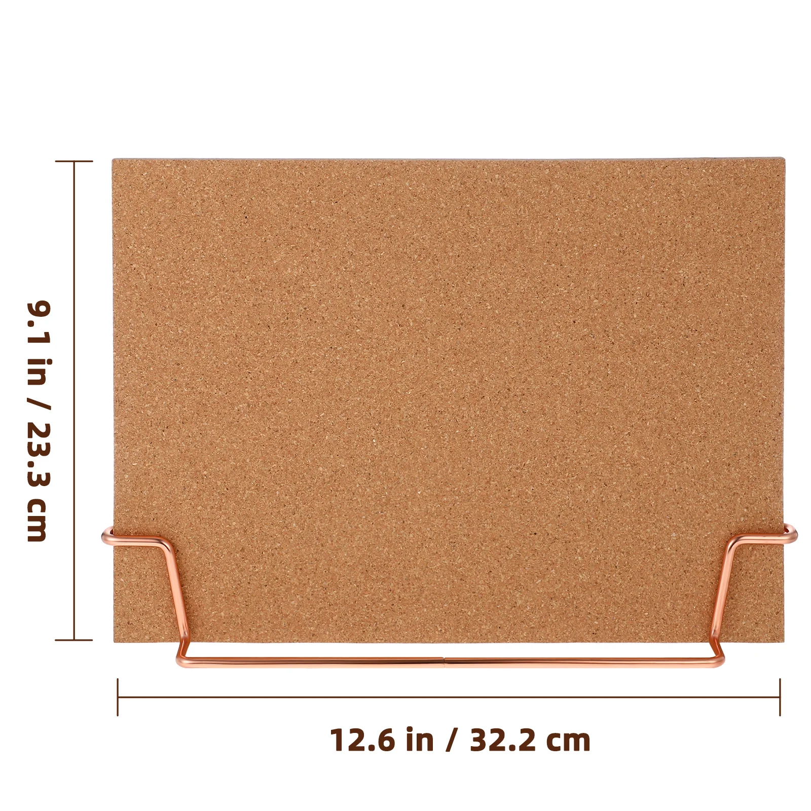 Bulletin Board Kurk Memo voor Bureau Desktop met Standaard Staande Pin Kantoor Houten Bamboe