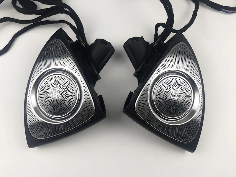 subwoofers with atmosphere light 3d Rotation Tweeter Auto Horn Speaker for Mercedes-Benz GLC Class w205 A pillar