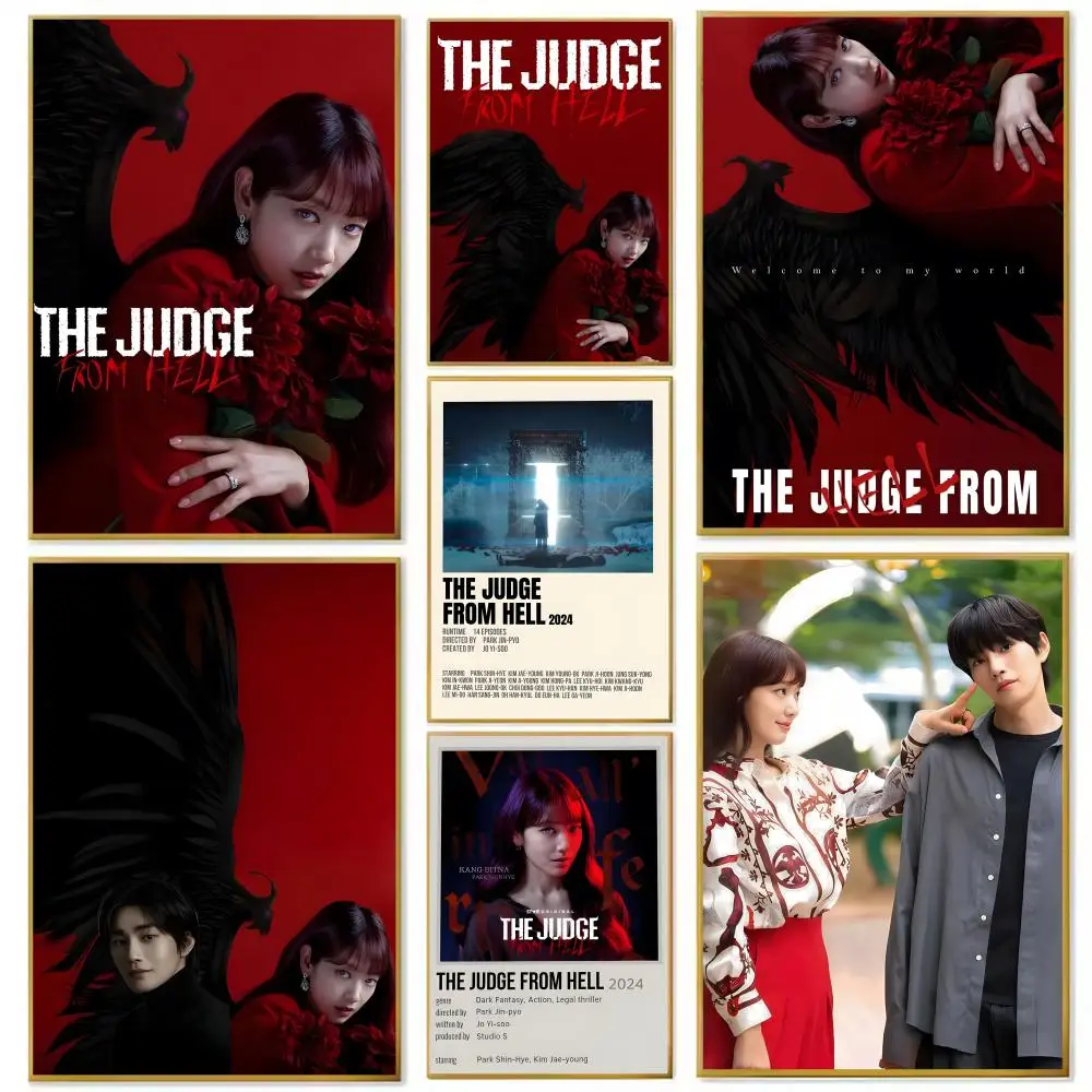 تلفزيون t-The j-Judge من الجحيم ملصق ورقي مطبوع لغرفة المعيشة وغرفة النوم ومدخل البار والمقهى لوحة فنية للديكور