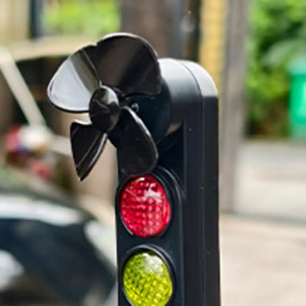 Motorcycle Traffic Light Car Ornaments Cool Novel Turn Signal Indicator Lights Motorcycle Decoration with Red Yellow Green Light