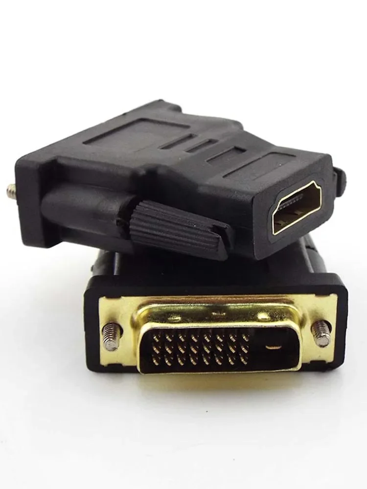 Konwerter DVI męski na HDMI żeński 24+1, adapter DVI obsługujący 1080P do HDTV, projektora, adapter pozłacany L19 — zdjęcie produktu 7