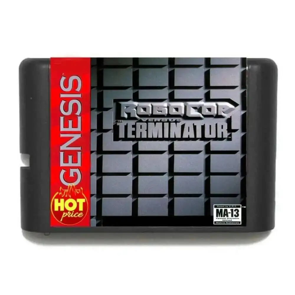 Novo Lançamento: Cartão de Jogo Robocop Versus the Terminator 16bit MD para Sega Mega Drive e Genesis