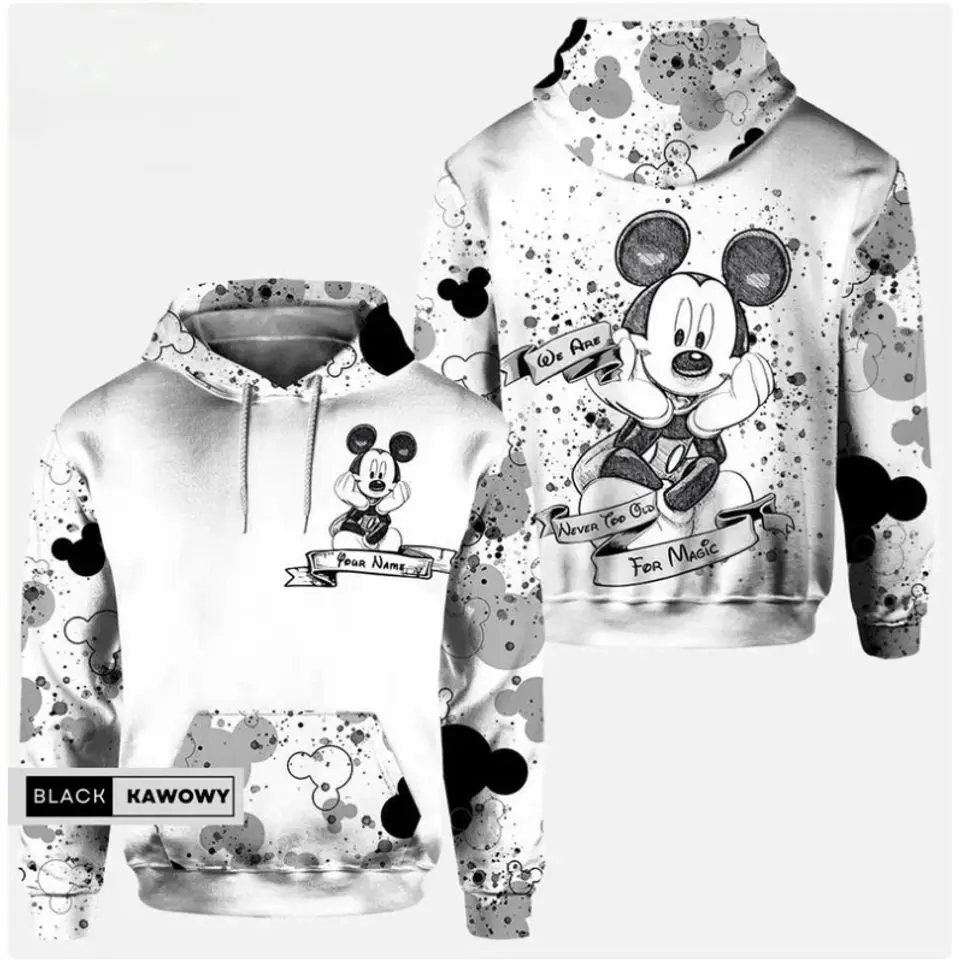 Disney Mickey Minnie Mouse 3D Hoodie Sweatshirts Men Women Fashion Casual Cool Pullover Boys Girls Harajuku Streetwear Hoodies