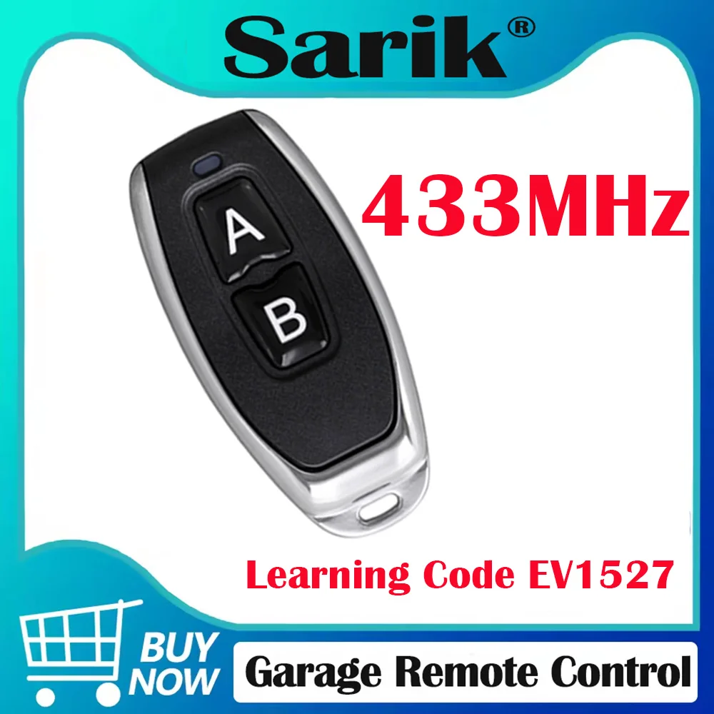 

433MHz RF Remote Control Learning Code EV1527 Transmitter For Led Light Car Gate Garage Door