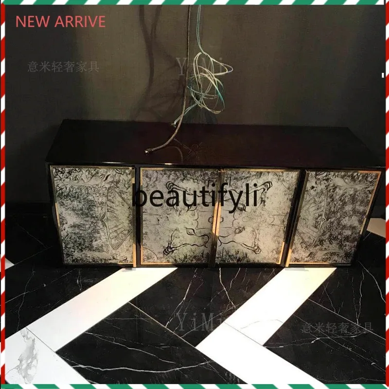 

D2520 Легкий роскошный шкаф на крыльце, постмодернистский простой декоративный шкаф для прихожей, перегородка для хранения в гостиной