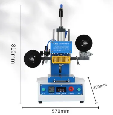 Leather Logo Heat Embossed T Slot Hot Stamping Machine Stamping Press  Hot Foil Stamping Machine