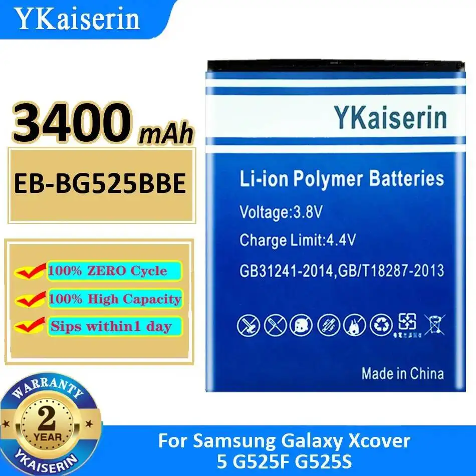 

3400Mah Reliable Power Mobile Phone Battery High-Capacity EB-BG525BBE For Samsung Galaxy Xcover 5 G525F G525S