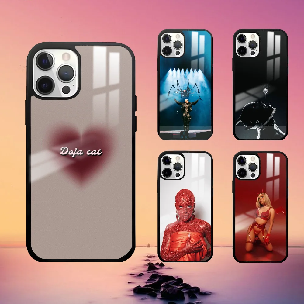 Singer Doja Cat Scarlet Phone Case For iPhone 16 15 14 13 12 11 Pro Max Plus Mini PC Fashion High Quality mirror phone case