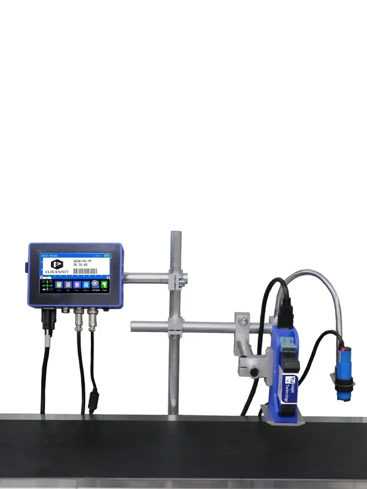 EURANNIT 130Plus Industrial Online Inkjet Printer 12.7/25.4mm Nozzle with Plastic Body QR Barcode Batch Number Logo Date Printer