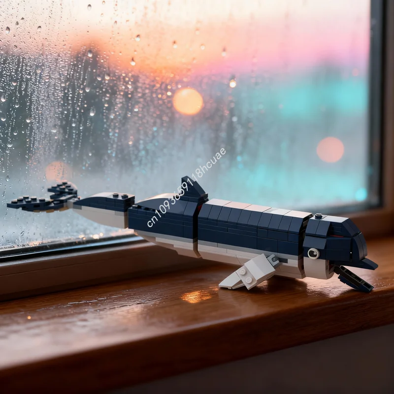 

246pcs MOC Creator 3 1 Northern Bottlenose Whale Model Building Blocks Toys Construction Christmas Gifts DIY Brick Education