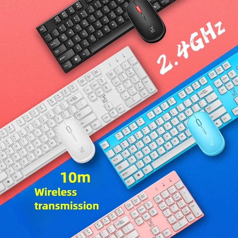 

Wireless Keyboard Mouse Set 104 Keys Keyboard and Mouse Combo Gaming Keyboard 2.4G Wireless Mouse For Laptop PC Accessories