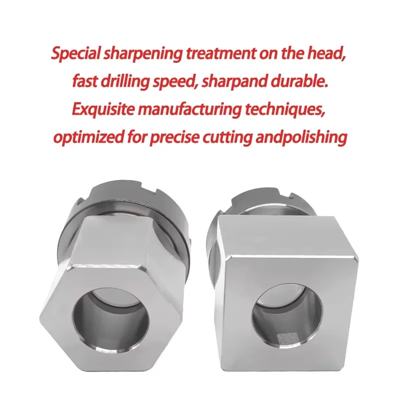 High Quality ER25 ER32 ER40 Square/Hexagonal Collet Block Chuck Holder ER Spring Chuck Seat for CNC Lathe Engraving Machine