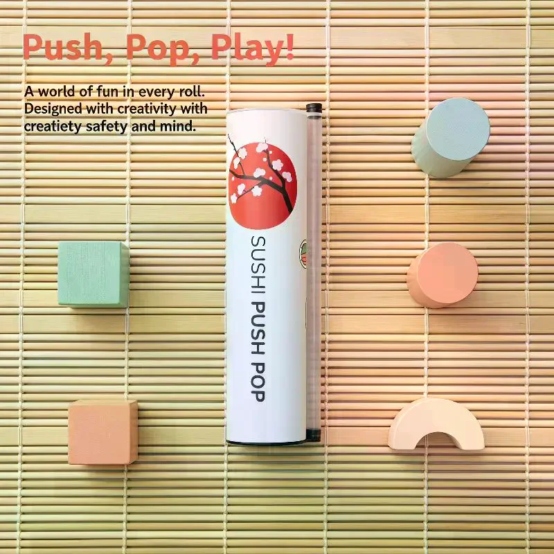 1Pc Food Grade Sushi Paper Tube Sushi Push Mold Quick Sushi Maker DIY Sushi Roller For Home Restaurant Cuisine Making Tool