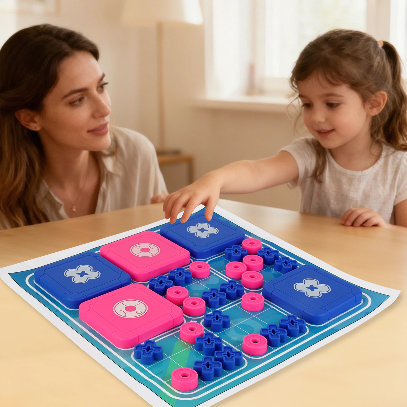 

Fun Tic Tac Toe Board Games For Family Game Night Festival Christmas Party Games Family Interactive Educational Tabletop Game