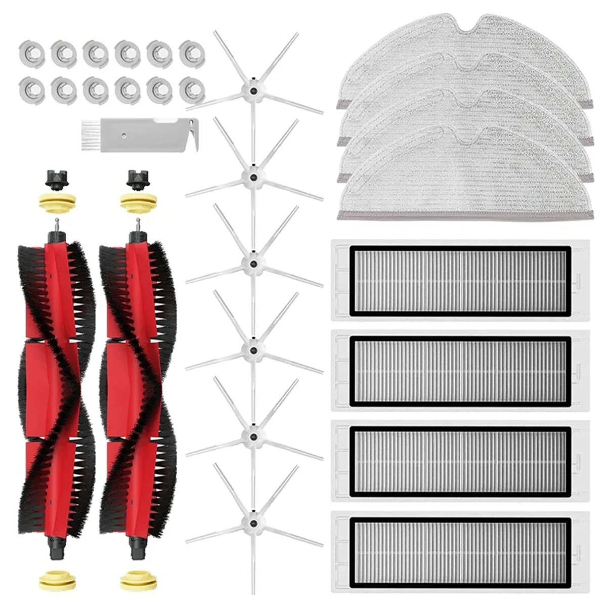 

Сменный комплект для пылесоса S5 Max S6 Maxv, роликовая боковая щетка, фильтр НЕРА, насадка на швабру