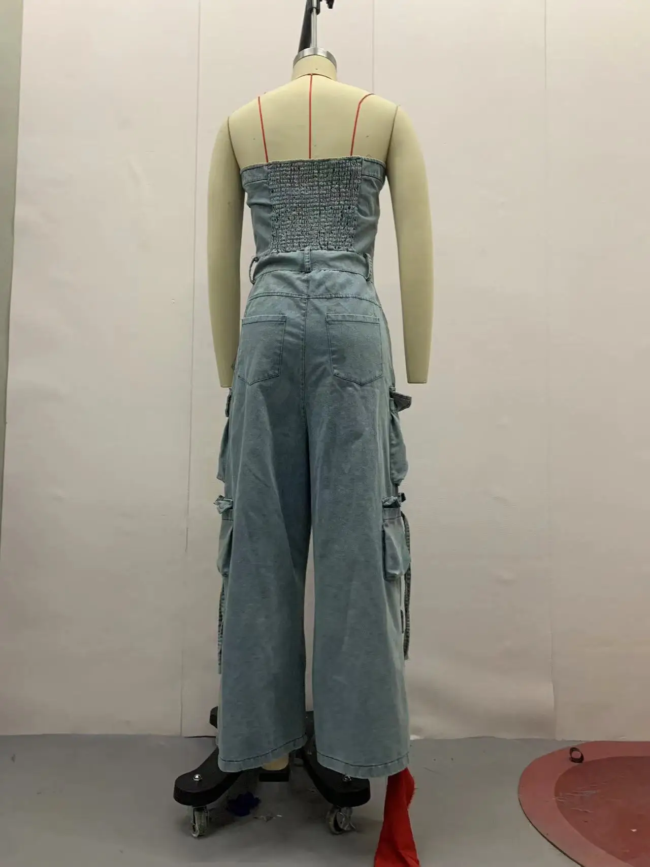 Combinaison sans bretelles en denim pour femmes, vêtements de travail rétro, tendance de la mode, nouveau, printemps, été, 2025