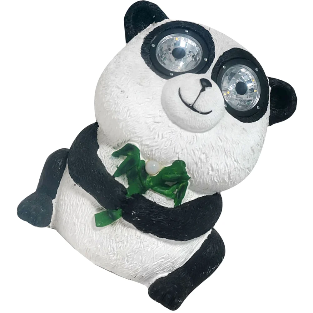 

Solar Panda Statue Lawn Decorations Outdoor Brick Lights Garden Decorative Water Proof Decorate