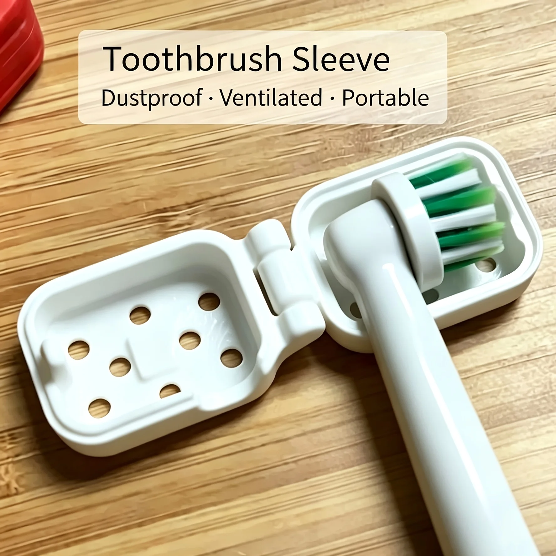 4PCS Electric Toothbrush Head Protective Cover Ventilation Holes Breathable Dustproof Travel Toothbrush Head Cap for Home Travel