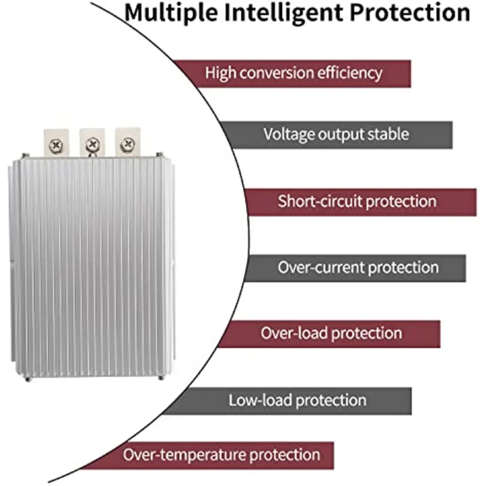 Imagem -02 - Conversor Impermeável do Carrinho de Golfe Redutor de Tensão Transformador do Poder do Caminhão 12v 48v 36v 60a 720w