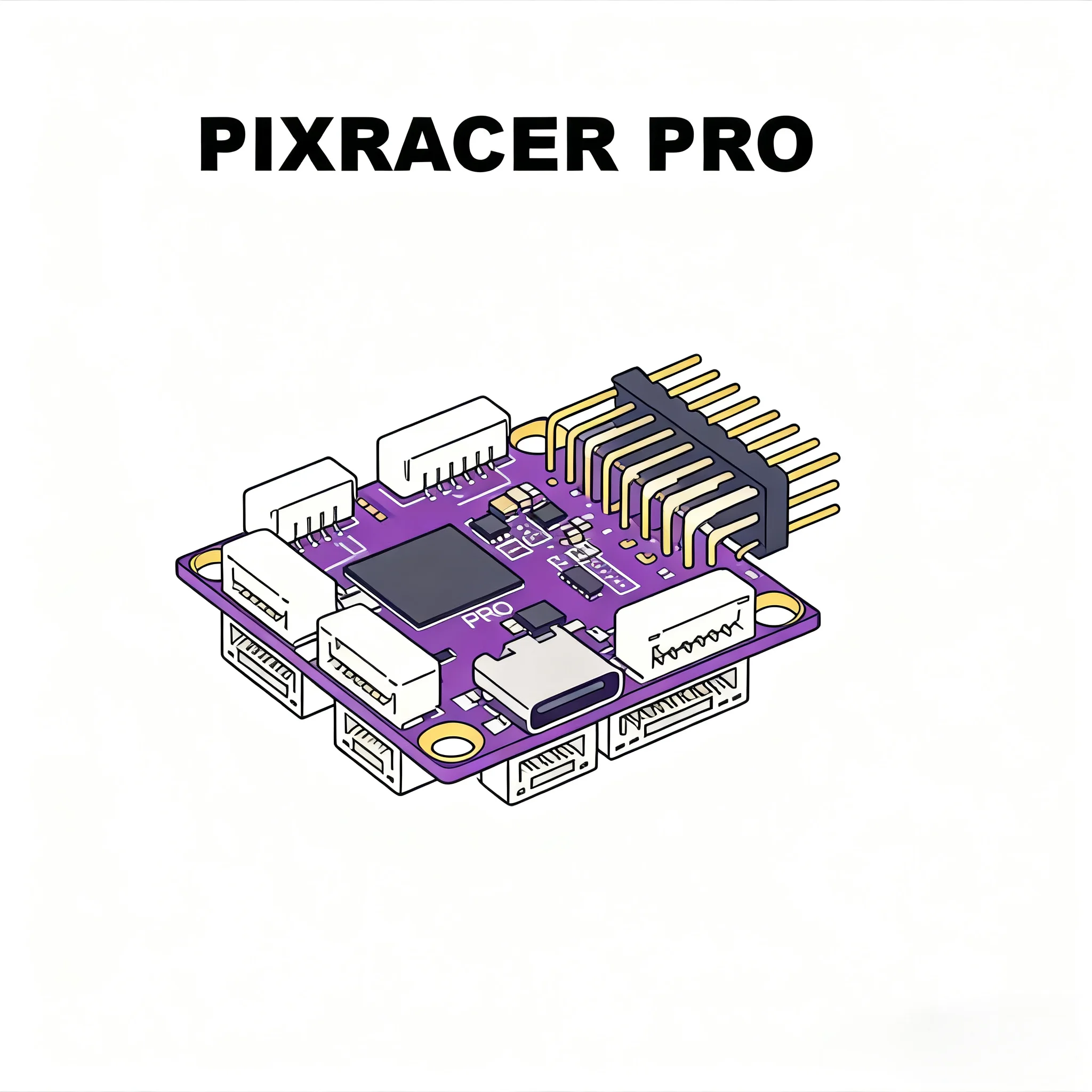 

HanNiu Pixracer PRO Autopilot Xracer PX4 Pixhawk Flight Controller M8N GPS Set RC Quadcopter Ardupilot