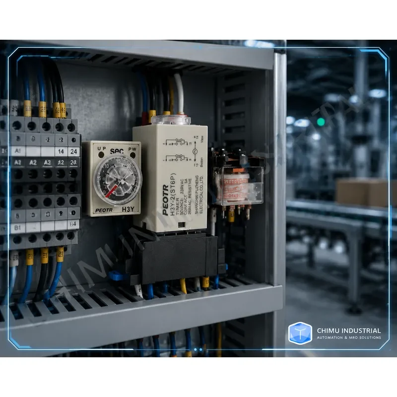 【CHIMU INDUSTRIAL】 for H3Y-2 H3Y-4 Relay 8/11 Pin Power-on Delay Timer Silver Contact DC24V AC220V