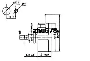 6mm Shaft Dia 1K/2K2/3K3/4K7/5K1/5K6/6K8/10K/22K/33K/47K Ohm 3W Variable Resistor Wirewound Potentiometer WX111(030) 1PC