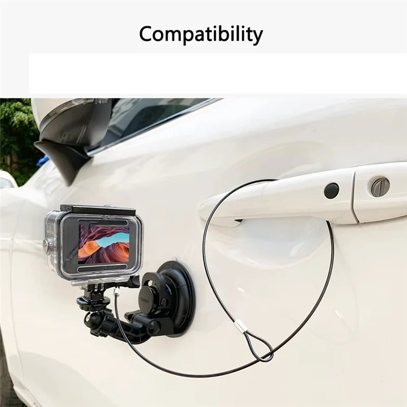 B24B Anti-Lost Wire Rope Safety Rope For Gopro 12 11 10 9 8 SJCAM AKASO Insta360 X4 X3 For DJI Osmo Action 4 Pocket 3