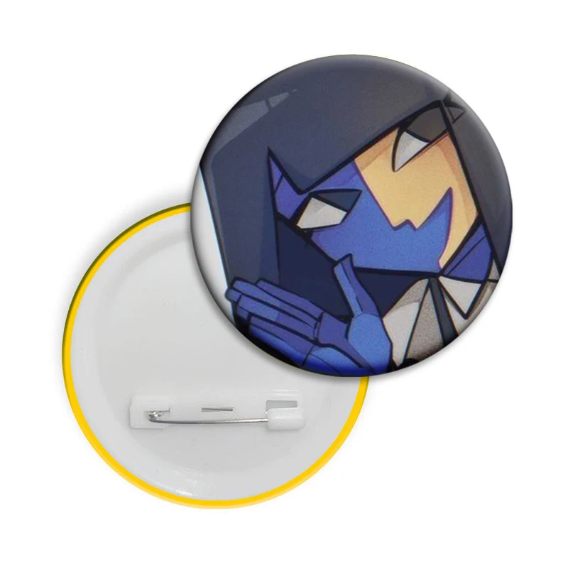 Ena الرسم الصناعي المطر روك لينة زر دبابيس الإبداعية شارة بروش معدني لحقيبة معطف قبعة الديكور مجوهرات اكسسوارات هدايا