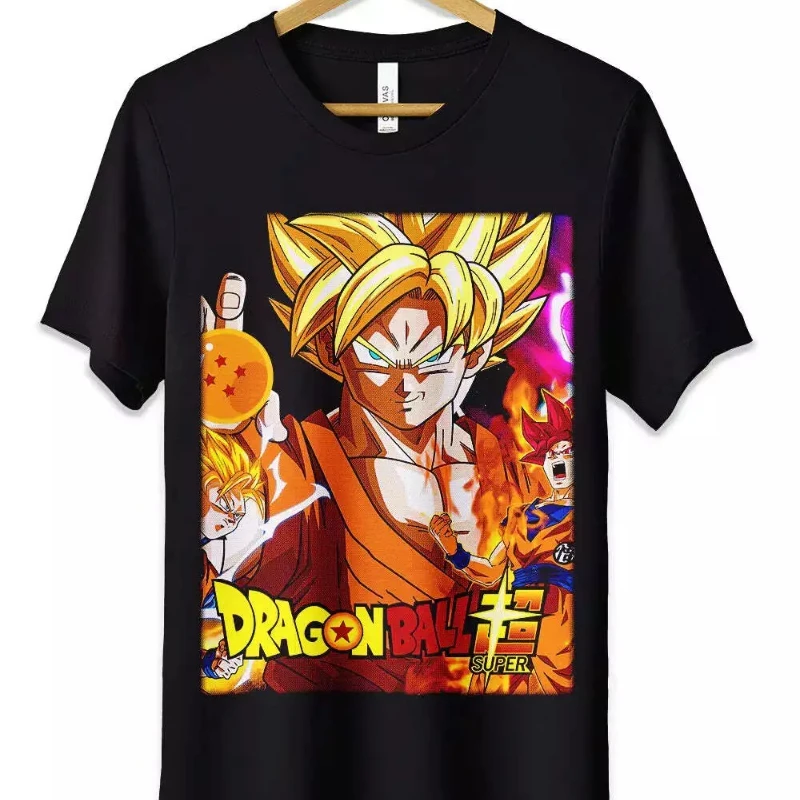 

Japanese Animation Wukong Dragon Ball Super T-shirt Summer New Retro Fashion Men's and Women's Streetwear