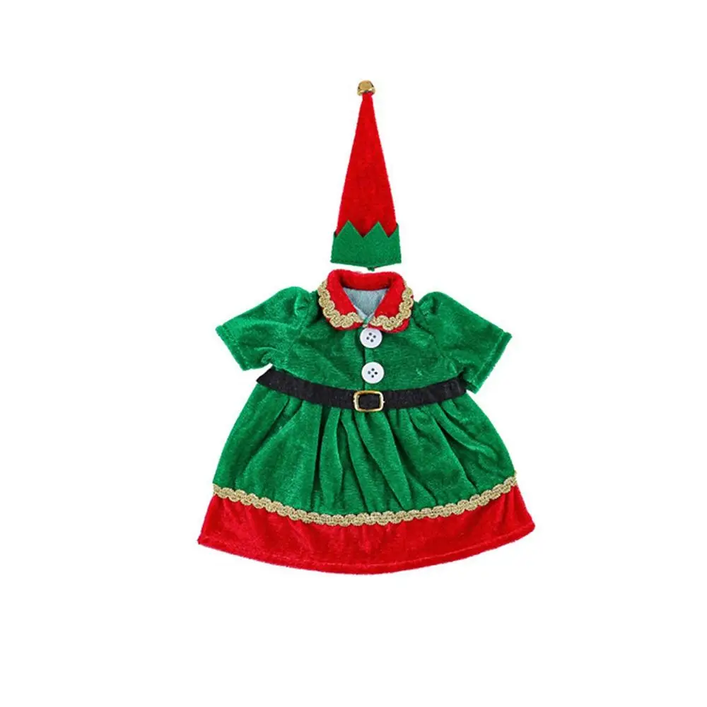 

Портативный костюм эльфа, чехол для бутылки вина, многоразовый изысканный мешок для шампанского и вина, милый мультяшный мешочек для вина, подарок, новогодний декор