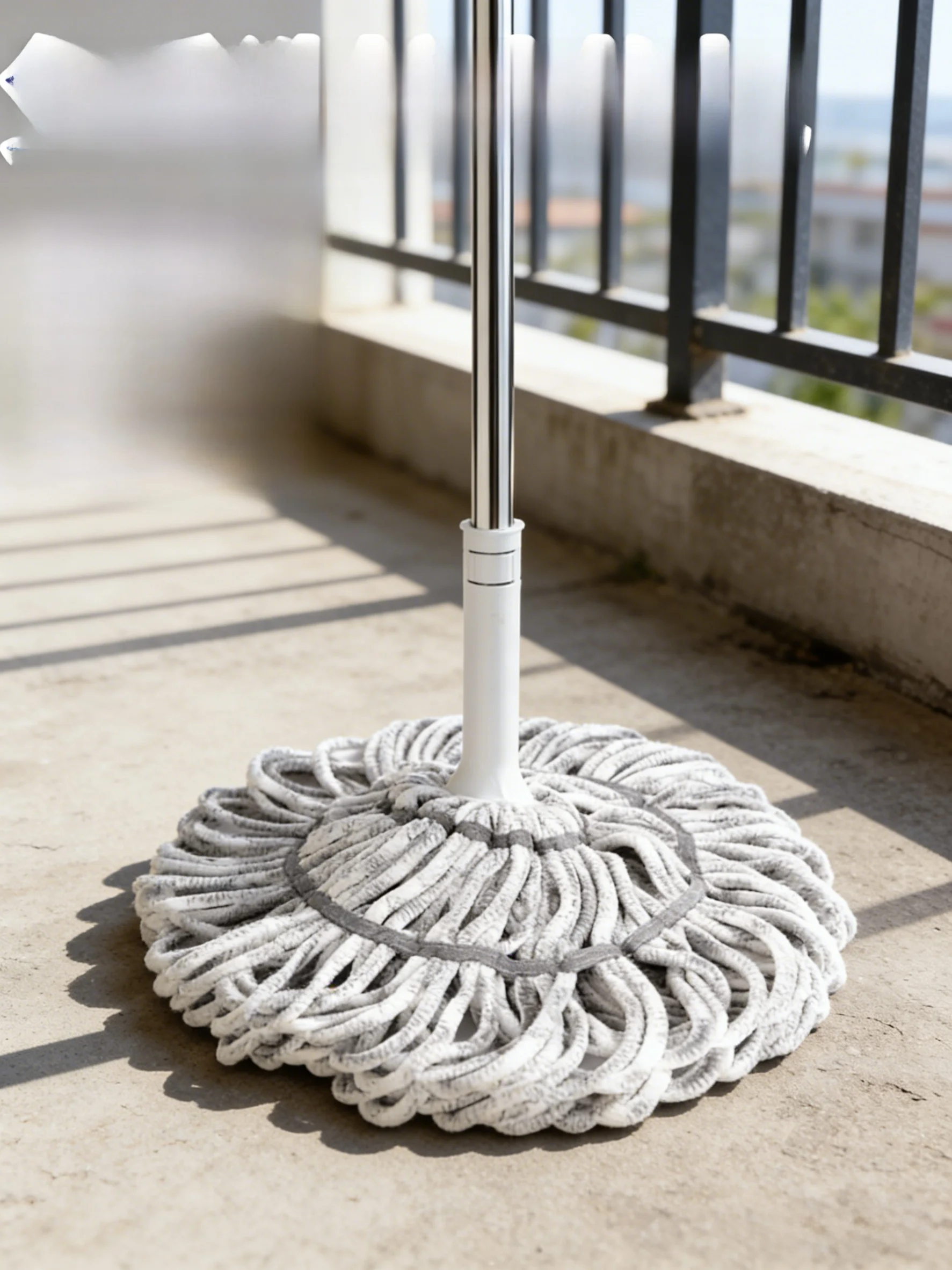 

Automatic Self-Winding Water Drag Broom 2025 New Home Use Lazy Mop Cloth Dewatering Floor Cleaning Tool Stainless Steel Stick