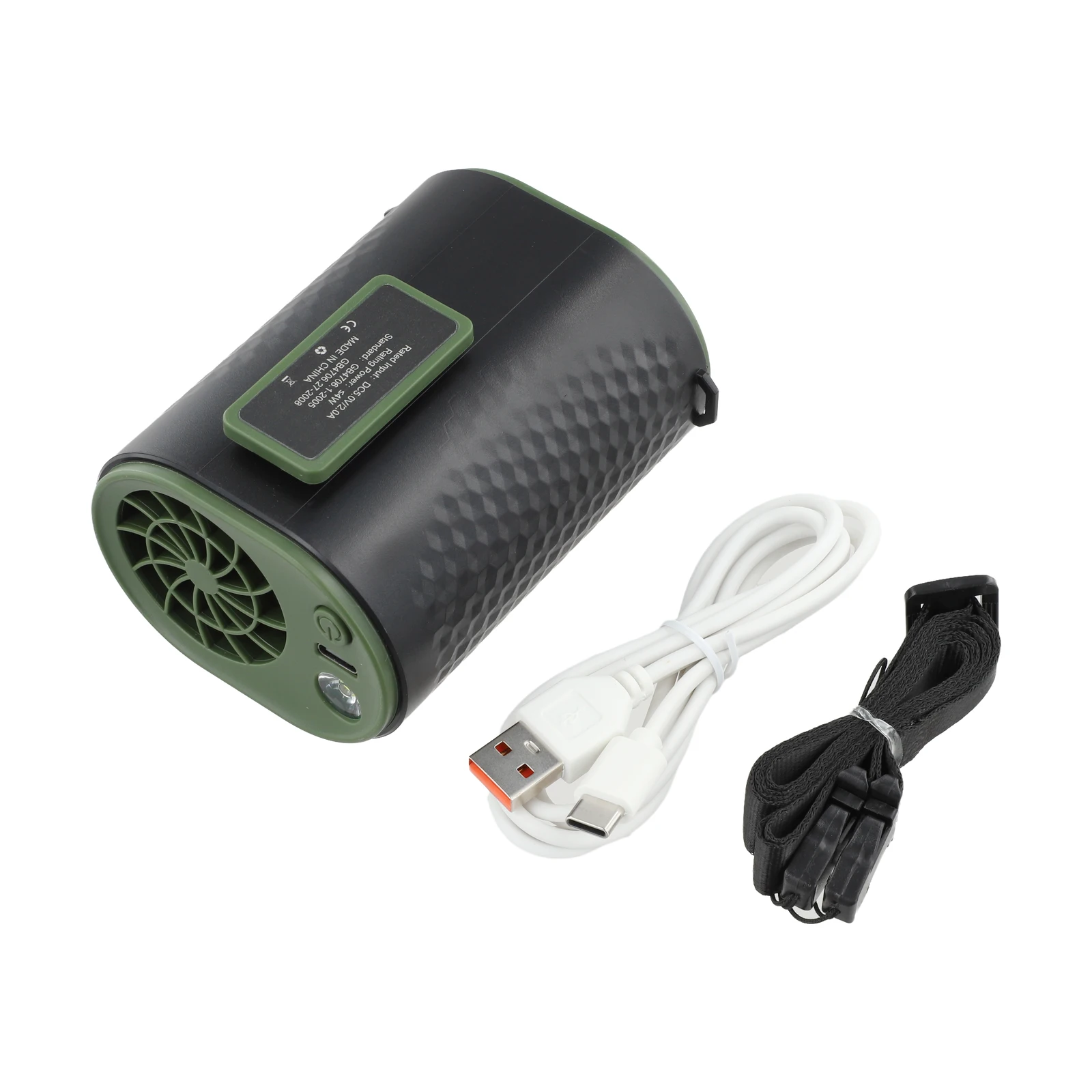 

Пятискоростной вентилятор, шейный вентилятор, экскурсии на открытом воздухе, зеленый регулируемый воздушный поток, легкий дизайн, дорожный аксессуар для кемпинга, пешего туризма