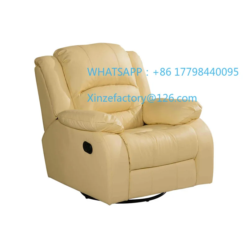 

Customizable leather recliner single living room electric sofa