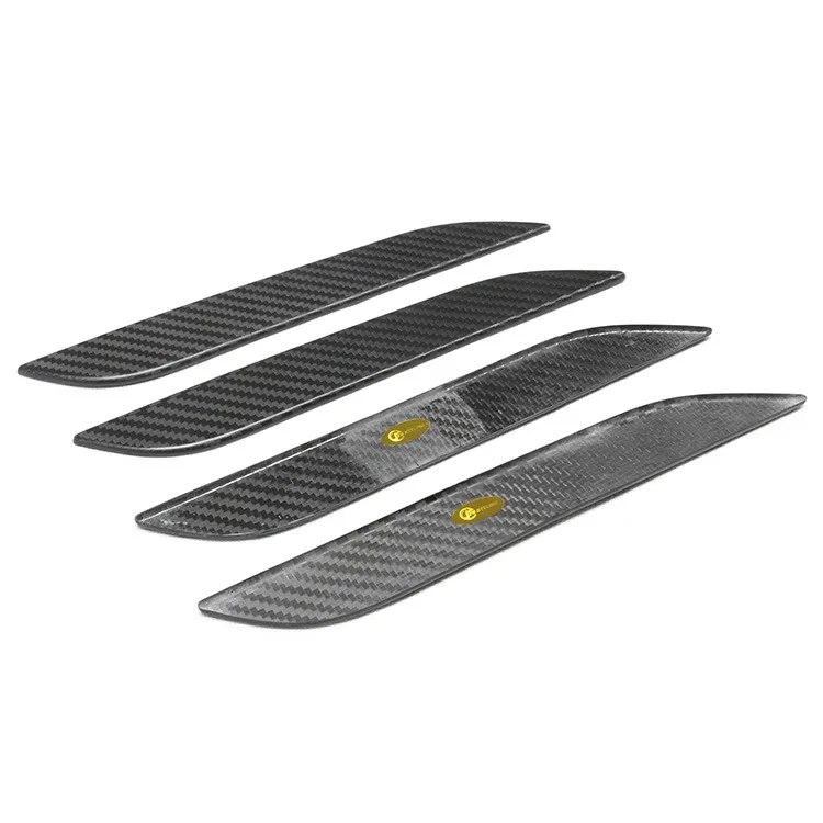 For Tesla Model 3 Y S X Dry Carbon Fiber Door Handle Sticker Door Pull Decorative Trim Accessory