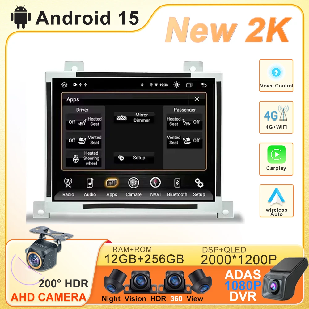 

Android 15 For Dodge Charger Challenger 2015 - 2019 Car Stereo Head Unit Touch Screen Multimedia Player GPS Navigation DVD BT