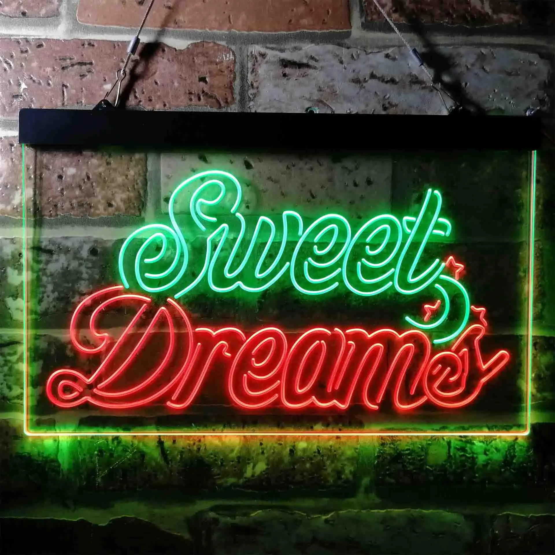 Sweet Dreams Moon Star Dual Color Led Neon Sign st6-i3753