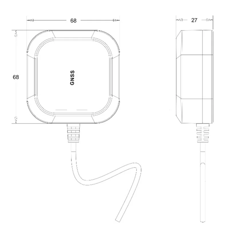 ABMF-TOPGNSS High Precision GNSS Antenna UAV-UGV High Precision Gain For ZED-F9P ANN-MB-00 RTK Antenna (B)