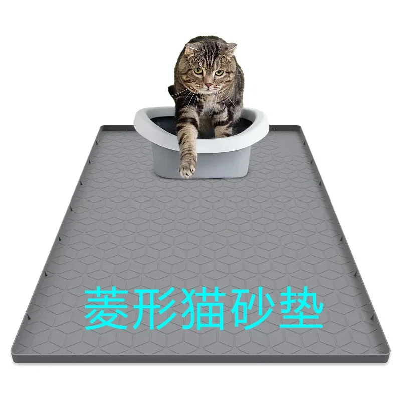 Extra large 40*28 silicone pet mat wear-resistant and scratch-resistant pet placemat Easy to clean non-slip and splash-proof cat
